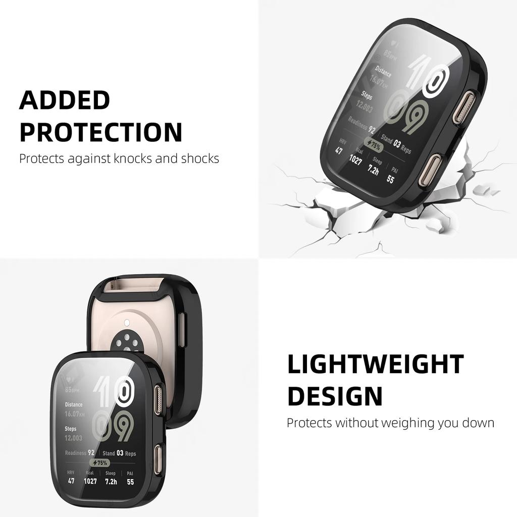 Case for Amazfit Bip 6 Screen Protector Case Soft TPU All-Around Protective Bumper Cover Shell for Amazfit Bip6 Accessories