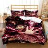 Set Biancheria da Letto Demon Slayer Kamado Nezuko Set Copripiumino Copriletto Federa Misura King Queen Full Singolo Biancheria da Letto Bambini Adolescenti Regalo