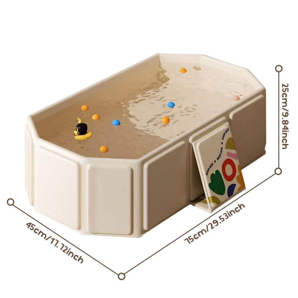 Baby Bathtub for Infants To Toddlers Collapsible Baby Bath Tub with Drain Outlet Infant Tub Toddler Bathtub Shower Basin