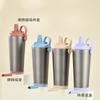 710Ml Titanium Cup Pure Titanium Thermos Cup Double-Layer Simple High-End Water Cup High Value Pure Titanium Cup Inside And Outside