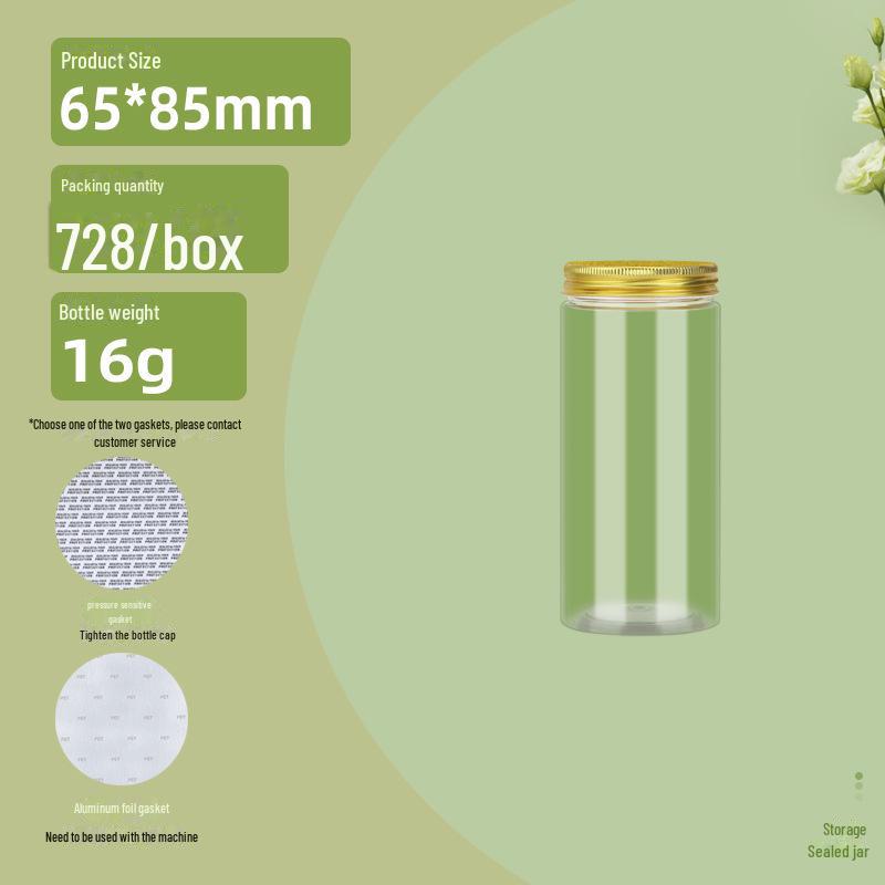

Большая прозрачная банка для хранения зерна - диаметр 65 мм, влагонепроницаемый, герметичный пластиковый контейнер 65*85mm, aluminum cover