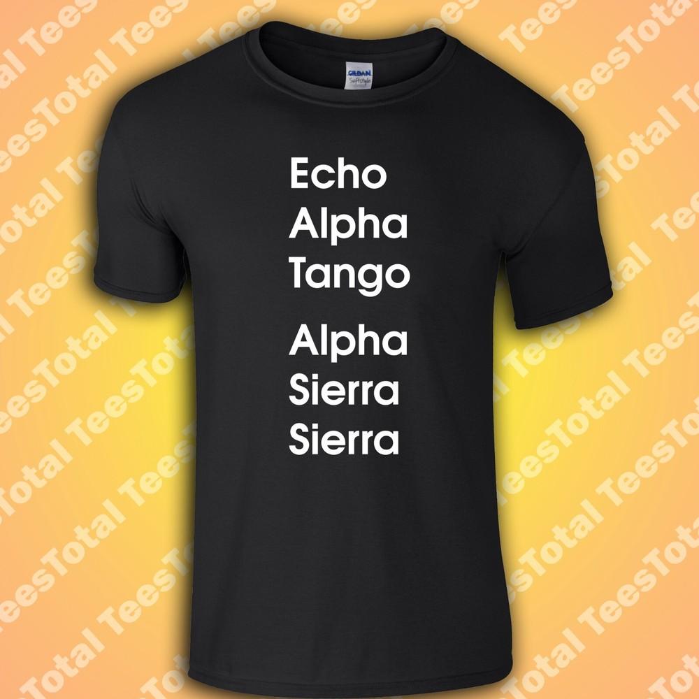 Футболка Eat Ass | Смешная грубая шутка | Фонетический алфавит | 2XL