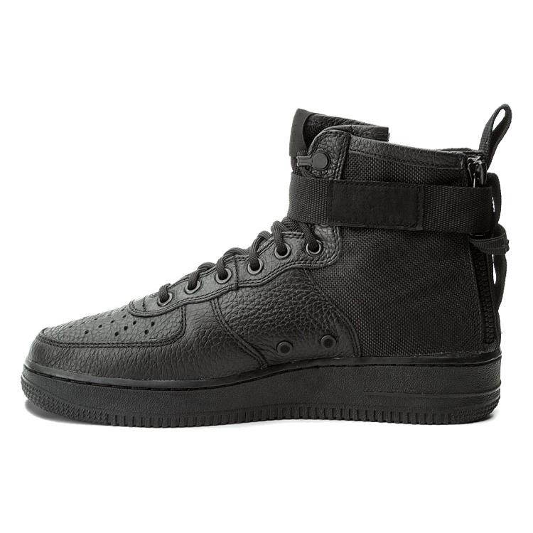New Nike Sf Air Force 1 Mid Triple Black 917753-005