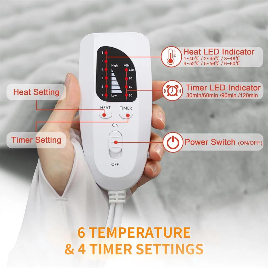 Electric Heating Pad for Back Pain Relief,Heating Pads for Cramps,Heating pad for Neck and Shoulder,Knee,Arms and Legs