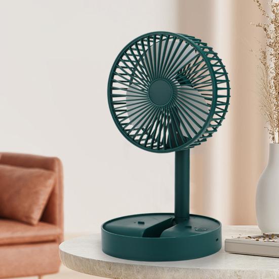 Handheld Fan Folding Design Portable Adjustable 180 Degree Rotation Flexible Blades Low Noise Multi-Speed Desk Fan with Phone Holder