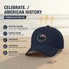 [Patriotic Baseball Cap] 250Th Anniversary USA AMERICA 250 Years Printed Black Adjustable Unisex Polyester Baseball Hat For July 4Th Memorial Day Gift