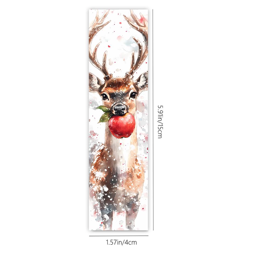 32pcs, Watercolor Christmas Bookmarks, Back to School Season, Cheap, Halloween, Suitable for Teachers, Readers, Birthday Gifts.