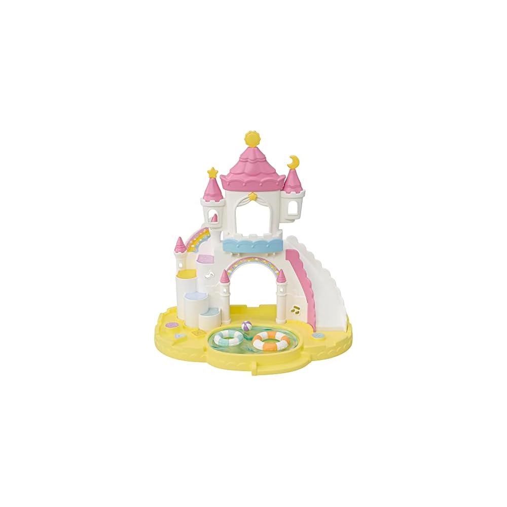 EPOCH Sylvanian Families Playground Equipment Castle Sandpit Pool Set S-72 ST Mark Certified Toy Dollhouse for Ages 3 and Up