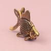 Goldfish Figurines Retro Brass Lucky Animal Statue Ornament Home Decor Desk Decoration Creative Crafts Cute Gifts