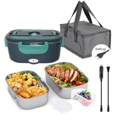 1,5 l 60 W Elektrische Lunchbox Speisenwärmer Tragbarer Speisenwärmer für Auto oder Zuhause - Auslaufsicherer 304 Edelstahl-Einsatz NEU 2025