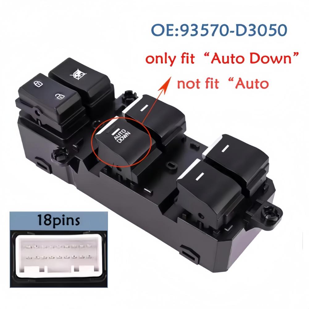 Power Window Switch For HYUNDAI For TUCSON For KIA 16-19 ,For HYUNDAI For TUCSON For KIA 17-21 93571D3050