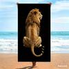 Oversized Microfiber Beach Towel Leopard Print, Extra Large Quick Dry Sand Free Bath Towel, XL Animal Travel Swim Pool Blanket
