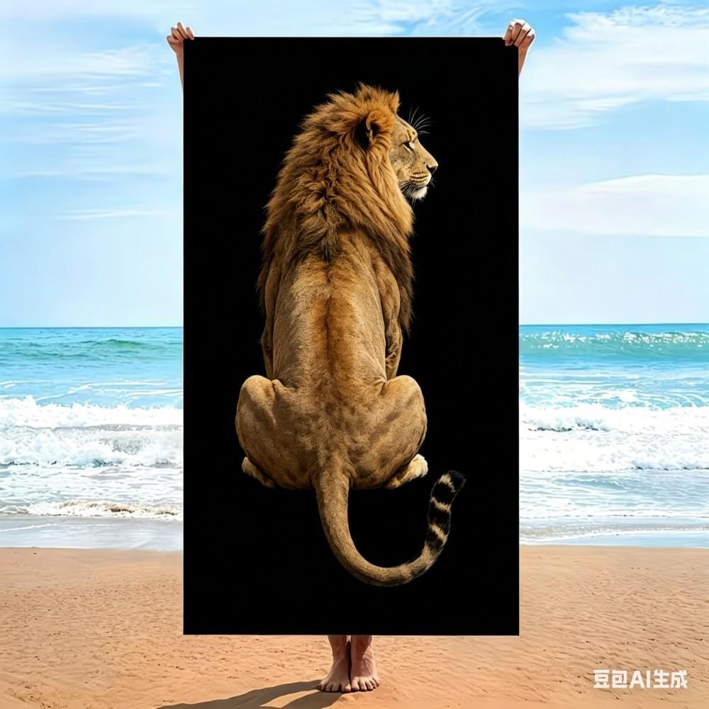 Oversized Microfiber Beach Towel Leopard Print, Extra Large Quick Dry Sand Free Bath Towel, XL Animal Travel Swim Pool Blanket
