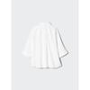 Uniqlo Rayon Skipper Collar Blouse  7 8 Sleeve 