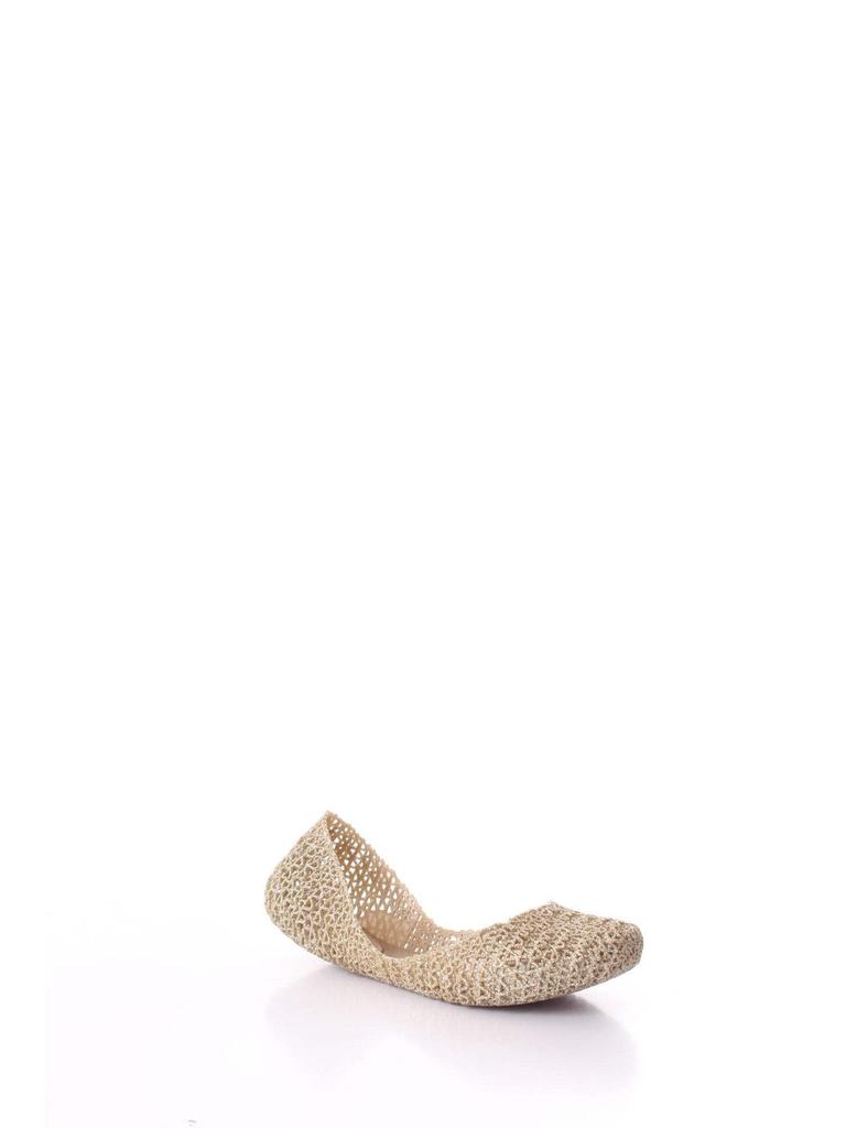 [melissa] Melissa Campana Papel Flat Shoes for Women, Gold, EU Size 41/42 (26.5 Cm)