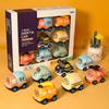 7Pcs Friction Powered Pull Back Car Set Inertial Vehicle Toys Kids Educational Birthday Gift