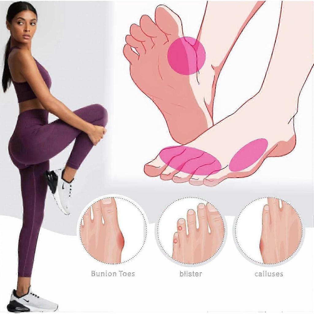 2025 20 pieces of gel anti-friction breathable soft transparent toe protectors for corns and blisters