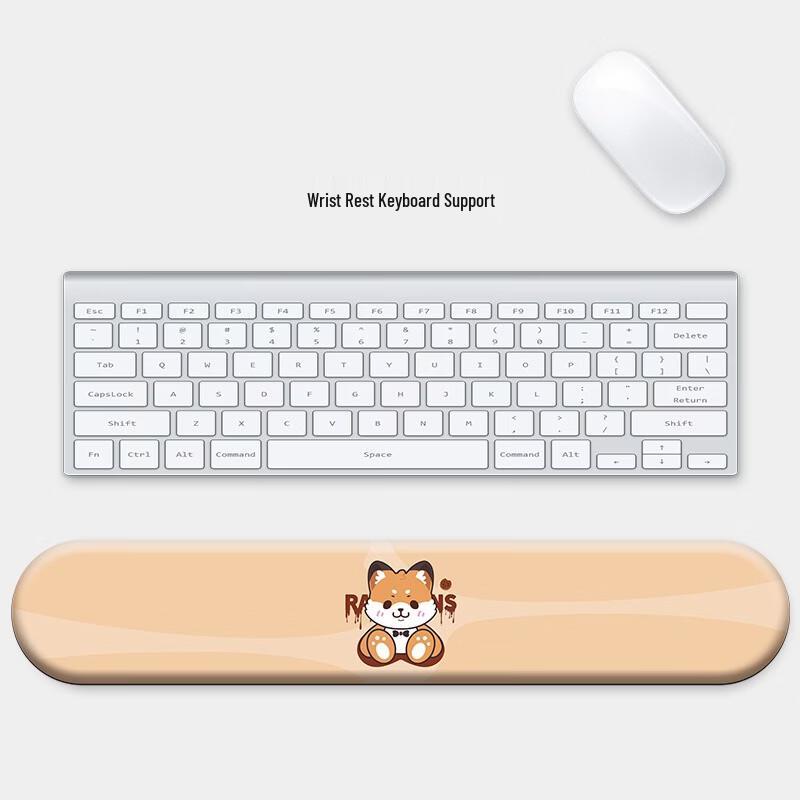 Fumede Sitting Raccoon Mouse & Keyboard Wrist Rest