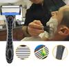 Men's Waterproof Manual Razor Seven Layer Stainless Steel Blade Classic Shaving No Skin Irritation Old School Shaver Heads