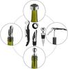 Wine Aerator Pourer Set, Pressure Bottle Opener, Pour Spout,Stoppers, Ring, Wine Foil Cutter