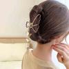1 Pcs Fashion Metal Hollow Silver Gold Butterfly Hair Claw Bow Hair Crab Hair Accessories