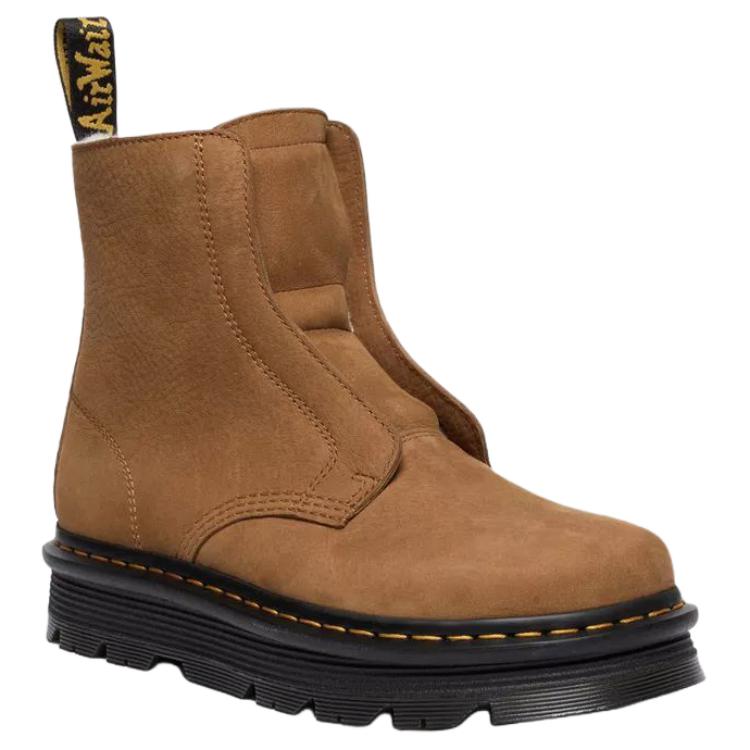 Dr. Martens Zebzag Suede Warm Versatile Comfortable Snow Boots Unisex Boots Brown 42019200