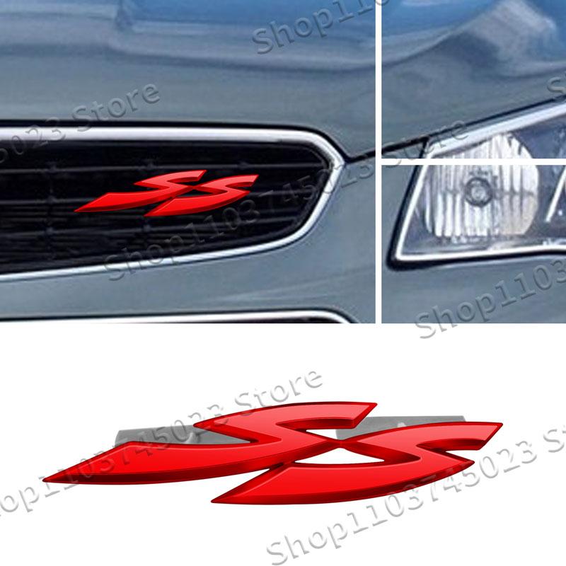 Car Chrome Metal Emblem Front Hood Grille Badge Sticker For Holden SS Logo HSV VT VX VE Cruze Captiva Commodore Rear Trunk Decor