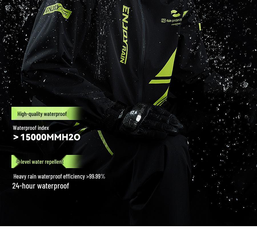 Men's Full Body Explosion-Proof Raincoat: Durable, Split-Type Rainproof Suit for Motorcycle Riders and Delivery Personnel.