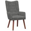 Armchair Dark Grey 63 X 67 X 94 Cm Velvet