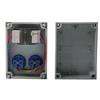Integrated Circuit Breaker Power Distributor with 2 German Sockets IP54 Rated for Weather Resistance and Safety