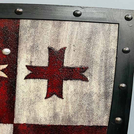 

Ручной работы Деревянный Тамплиерский Щит Средневековый Рыцарский Щит с Крестом 55,88 см Декор для Дома и Офиса Подарок на День Отца Свадебный Хэллоуин Рождественский Подарок