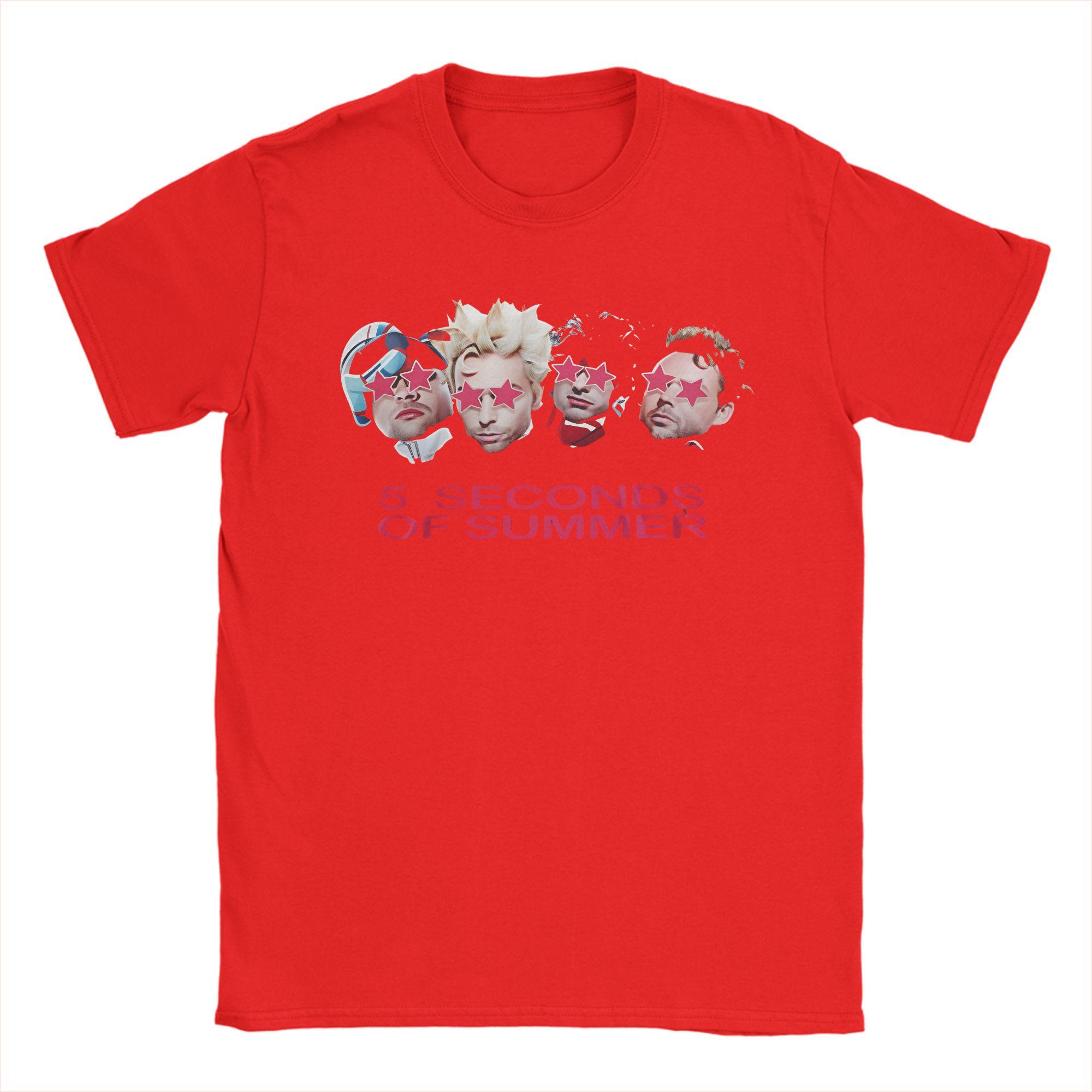 Men Women Printed 5so EVERYONE S A STAR 5 Seconds of Summer Tee T Shirt 100% Cotton T-shirts Clothing S