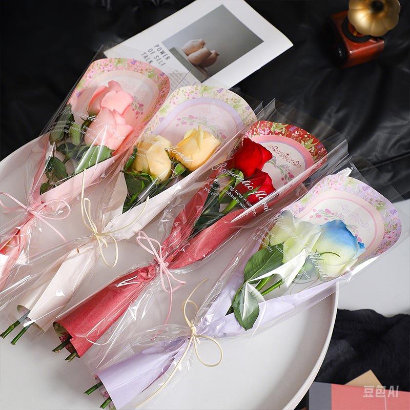 10pcs Flower Packaging Bags Carnation Bouquet Packaging Bags Mother'S Day Party Diy Gifts Wrapping Wedding Party Decor Supplies