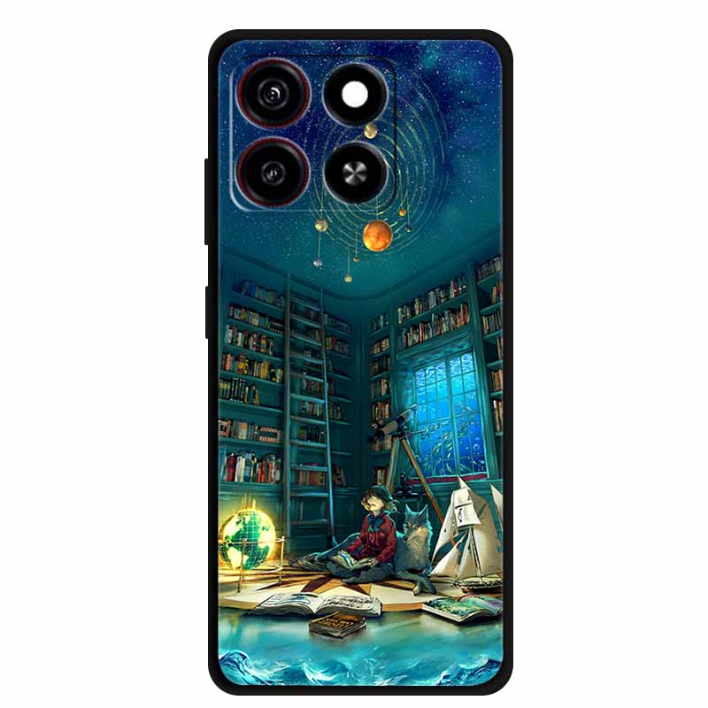 Phone Case For ZTE Blade A55 Back Cover Case A 55 Shockproof Black Silicone Soft Coque For ZTE Blade A35 Case A 35 6.75" Funda