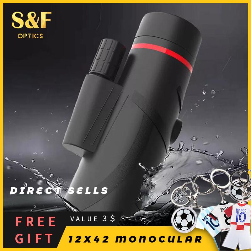 Mobilní monokulární dalekohled Bak4 Prism 10x42 s vysokým rozlišením pro pěší turistiku ve volné přírodě a pozorování ptáků