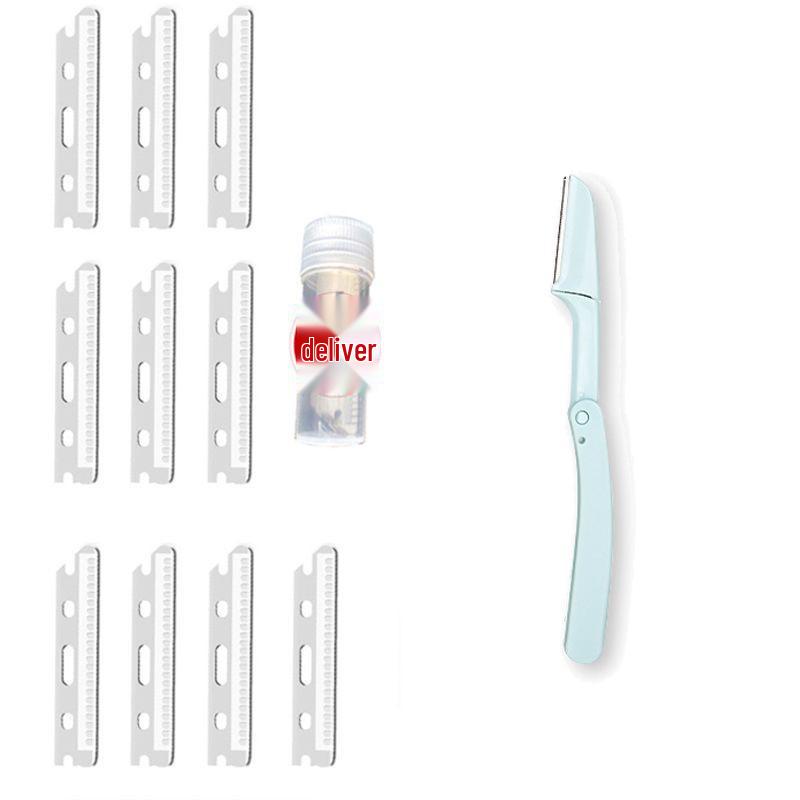 Safe Foldable Eyebrow Razor - Anti-Scratch Shaving & Trimming Tool for Beginners