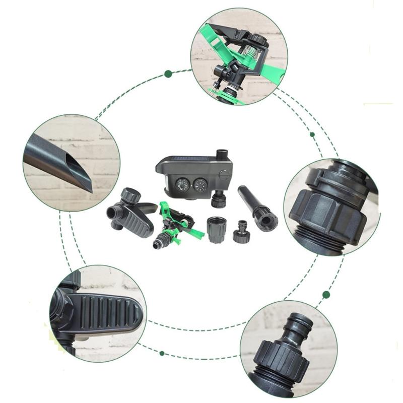 Smarted Solar Garden Watering Device Programmable Schedule Weatherproofed Construction for Home Gardens