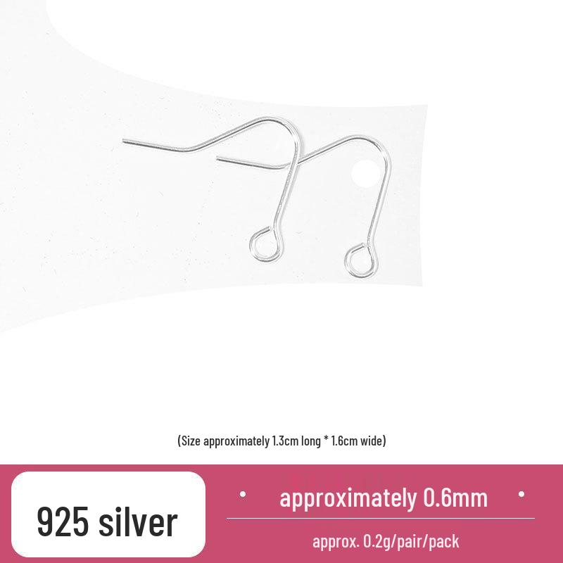 

Handmade 925 Sterling Silver Drop Earrings - DIY Jewelry Accessories