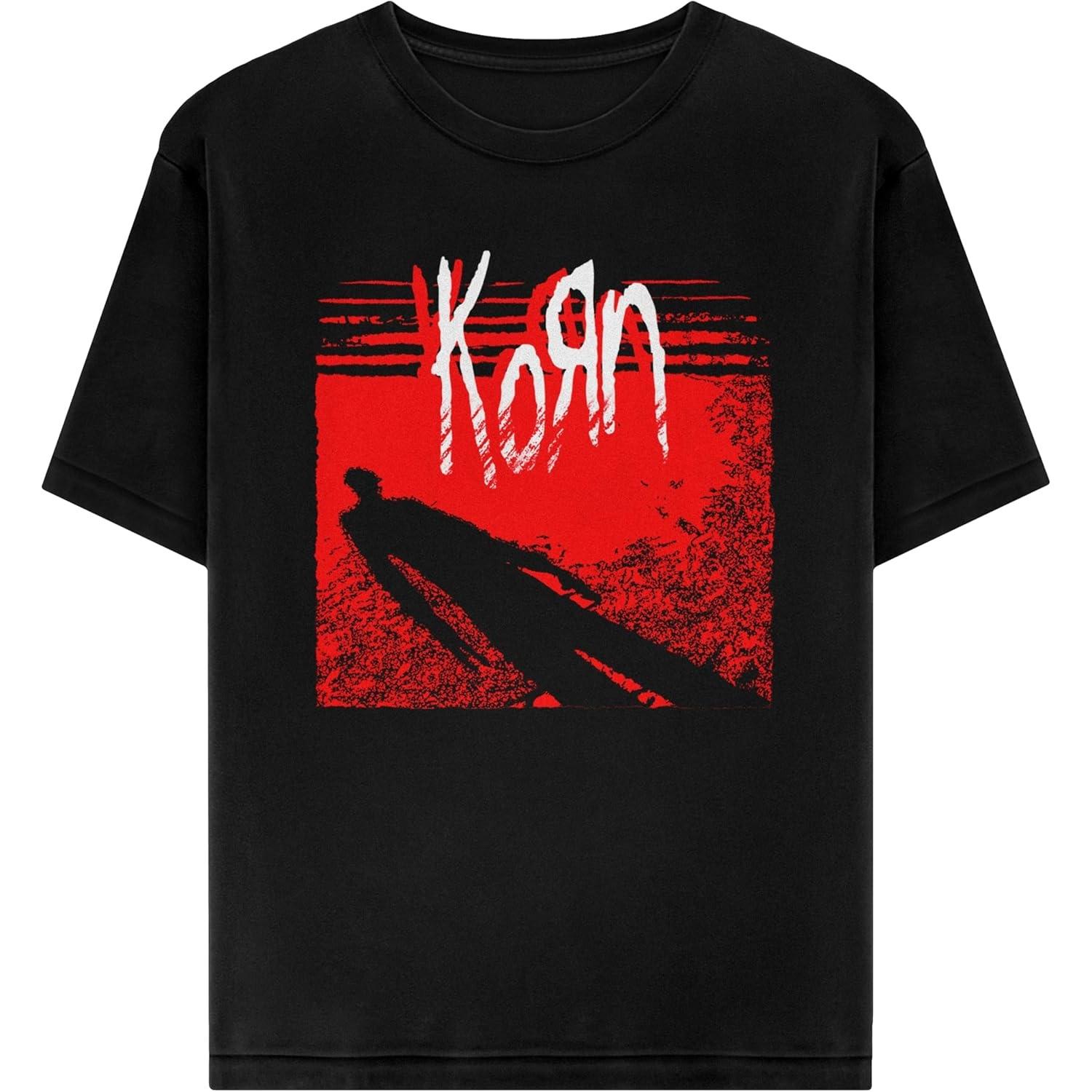 Korn Unisex s Standard Slendy Redlight T-Shirt, Black S чёрный