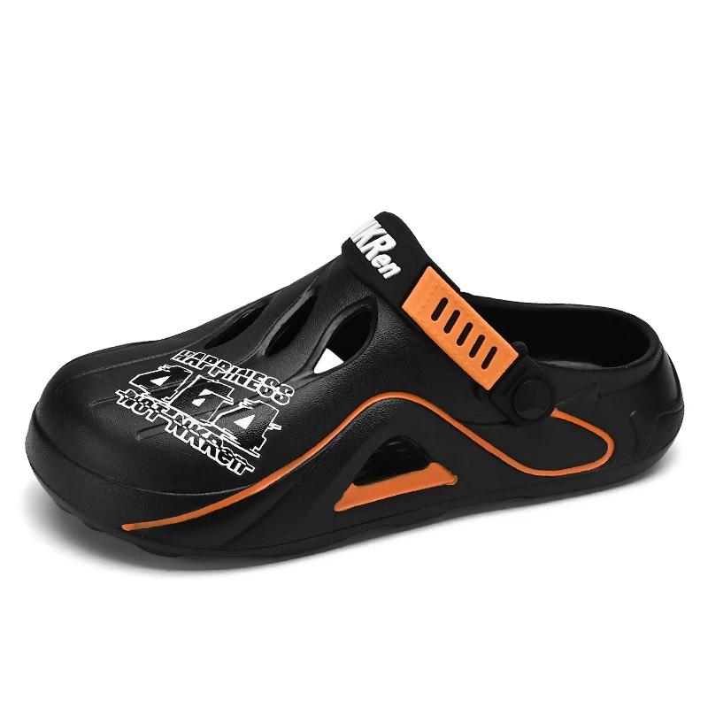 2024 New Men Sandals Casual Shoes EVA Lightweight Slippers Color Match Shoes Summer Beach Hot Sale Brand Clogs Zapatos Hombre