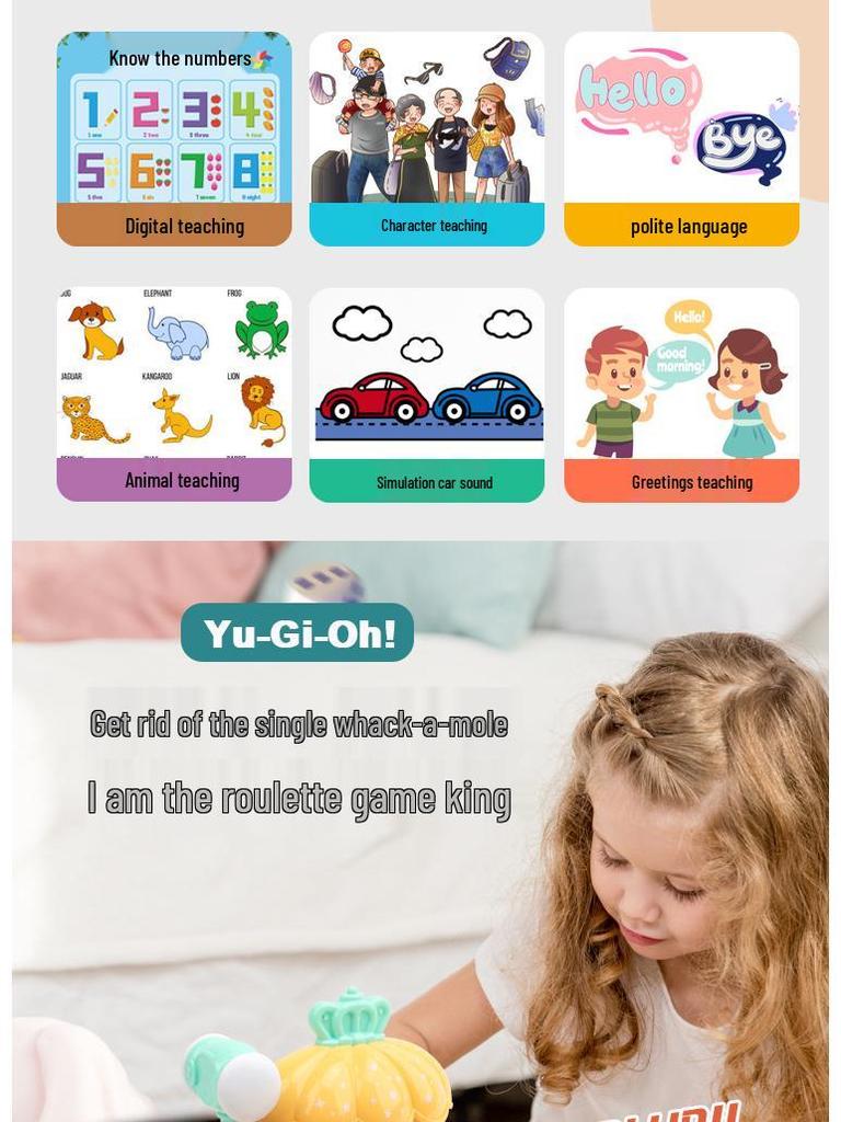 Educational Whack-a-Mole Toy for Infants and Toddlers 0-2.5 Years - Ideal for Early Development and Fun for Boys & Girls