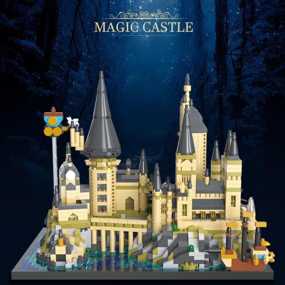 (Hogwarts School-2743Pcs) 2743Pcs Hogwarts School of Witchcraft and Wizardry Harry Potter block Home decoration Birthday Gift For Kids