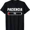 Paciencia At 1% Regalo Divertido Cumpleaños Pijama Parejas T-Shirt