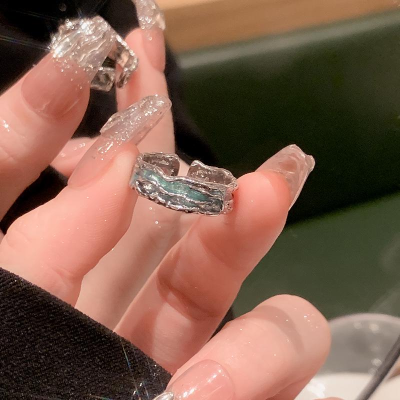 Mint Green High-End Women's Adjustable Knuckle Ring