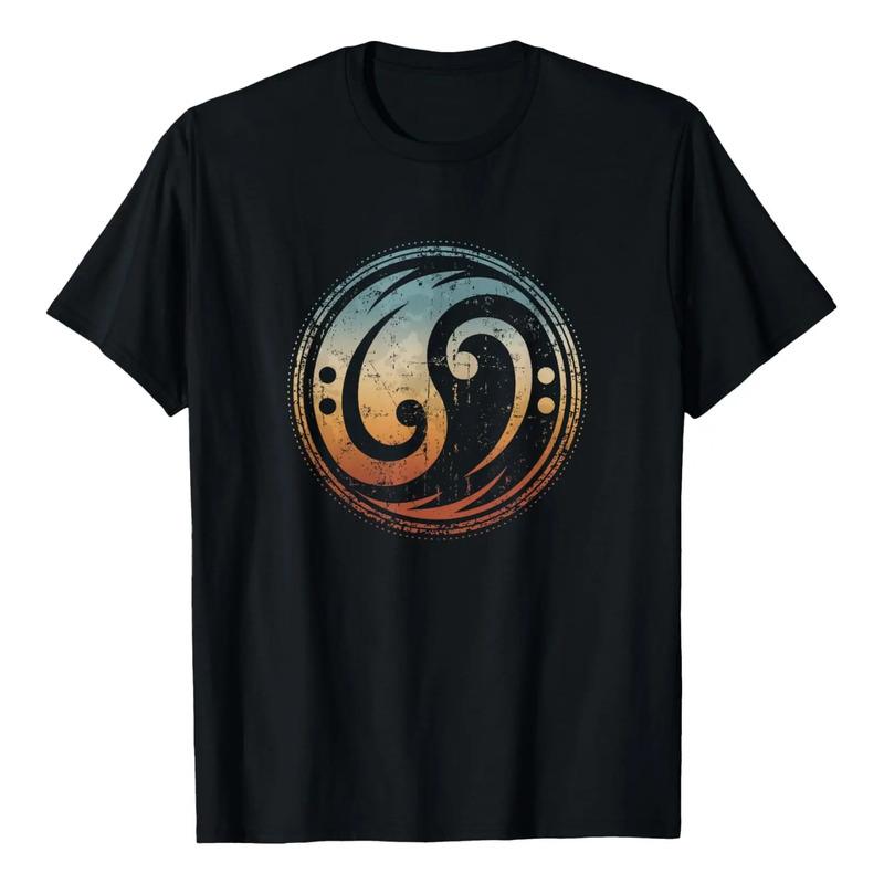 Clave De Bajo Yin Yang Vintage Para Bajista Y Bajista S разноцветный