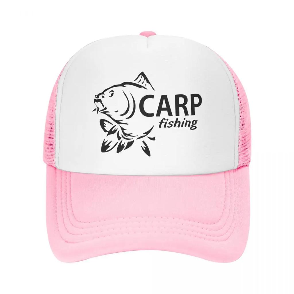 Custom Fishinger Carp Fish FisherUnisex Baseball Cap for Unisex Women Personalized Breathable Trucker Hat Outdoor Snapback Dad Hats