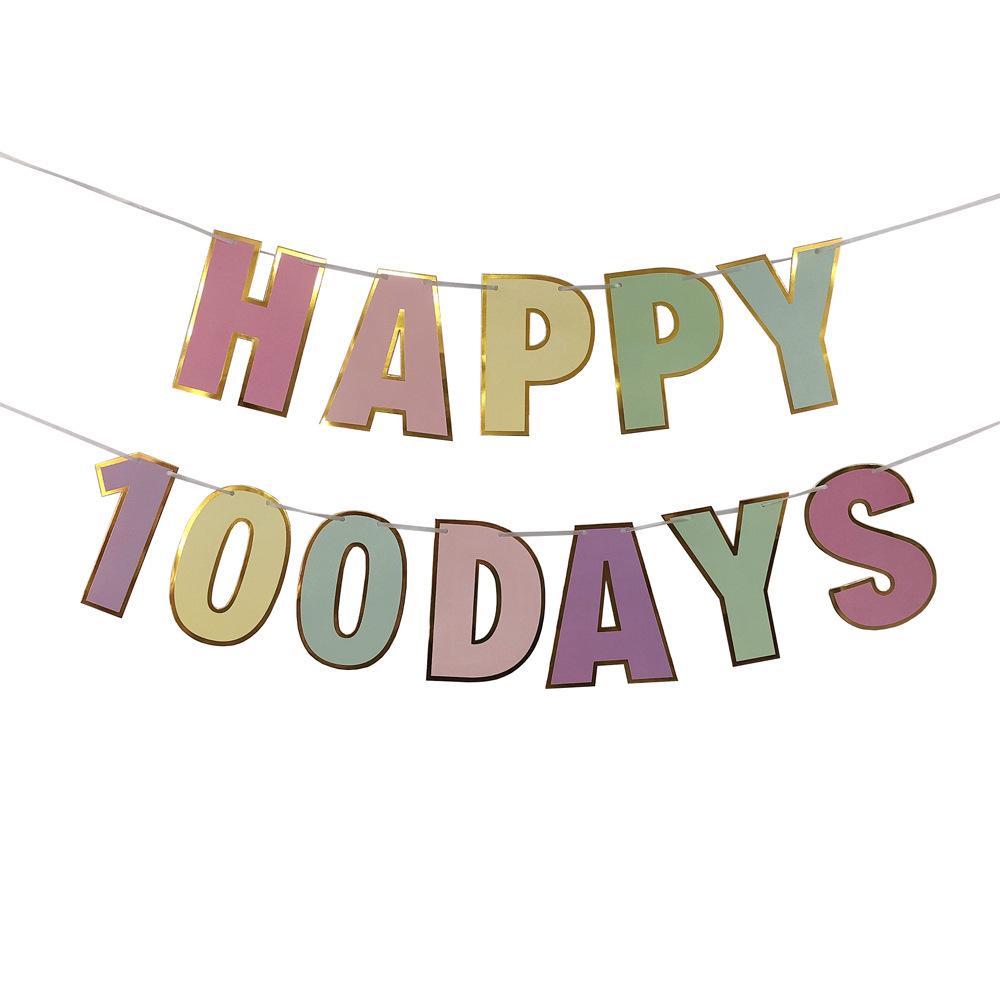 Colorful Silver Glitter Happy Birthday Banner for Kids' Party Decorations