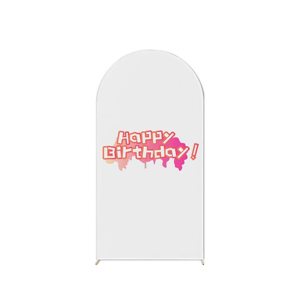 Birthday Party U-Shaped Elastic Arch Cover for Decorative Photography Scenes