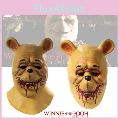 La Máscara de Látex Winnie the Pooh Sangre y Miel Halloween Horror Oso Atrezzo Cosplay