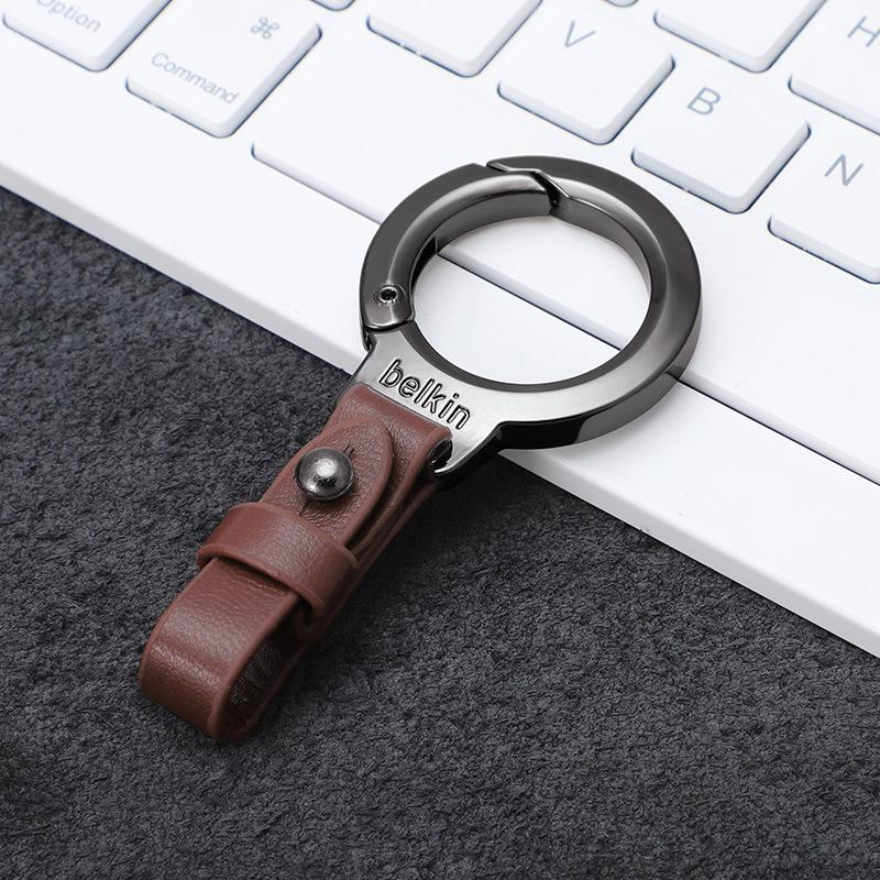 

Personalized Anti Loss Key Pendant Leather Keychain Car Key Holder Portable Carabiner Waist Belt Buckle Durable Key Ring For Men